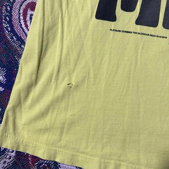 Flatbush Zombies Official ‘Open Your Mind’ Yellow Double Sided Graphic Tee Sz M - Picture 7 of 7